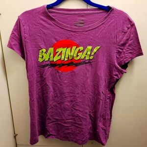 Bazinga! T-Shirt Women's Size L